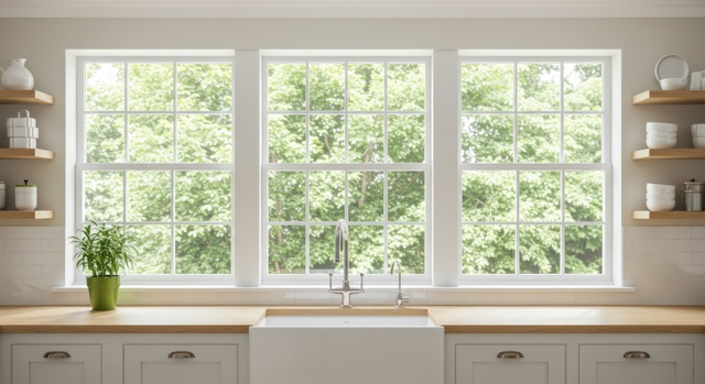 windows in an Ocean County kitchen recently replaced